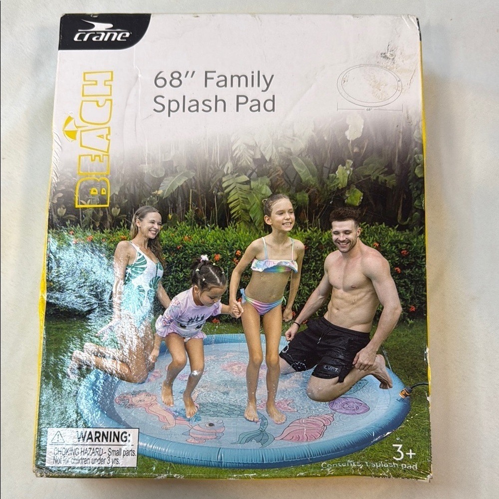 Crane 68" Family Splash Pad, Beach, New in Box